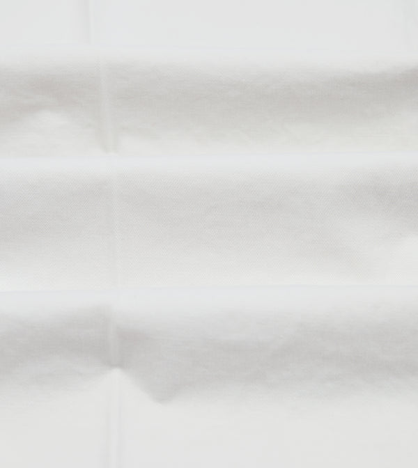 Drake's Ecru Cotton Flat Front Chino