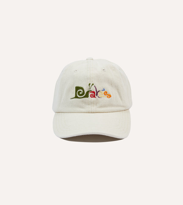 drake's Ecru Snail Cotton Twill Baseball Cap