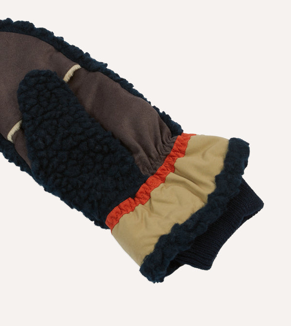 Drake's Elmer Navy Teddy Mitten