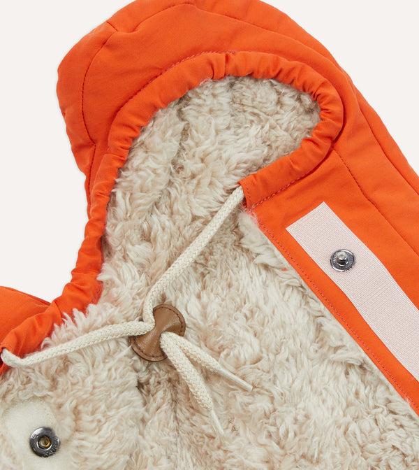 Drake's Elmer Orange Cover Down Mittens