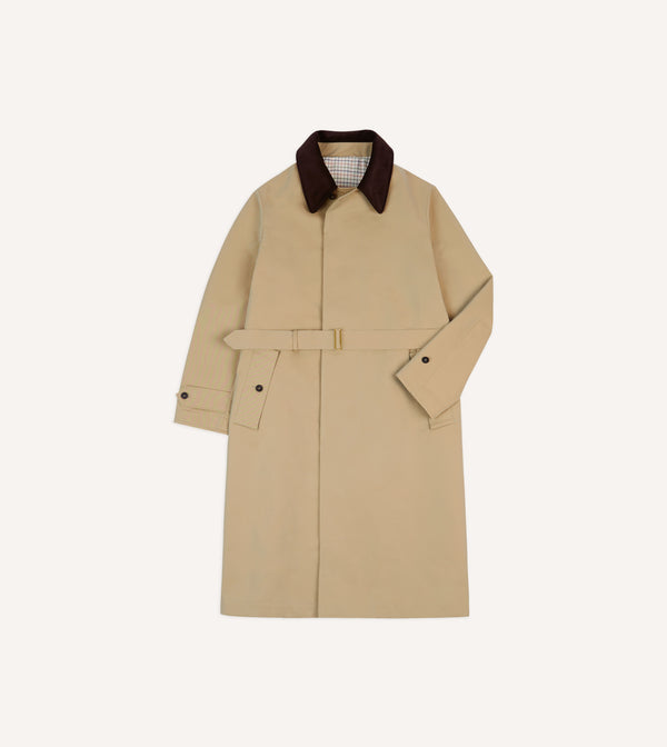 drake's Drake's for Permanent Style Beige Rider's Raincoat