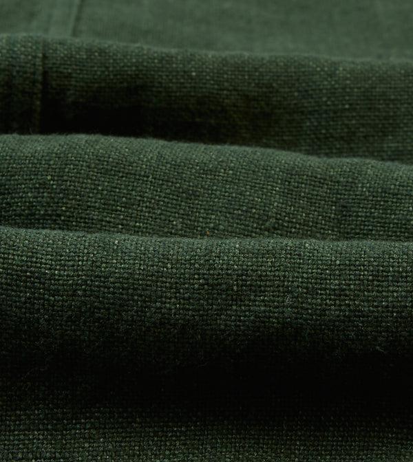 drake's Green Linen Five-Pocket Chore Jacket