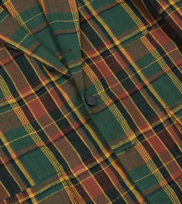Drake's Green Linen Madras Check Games Blazer Mk. I