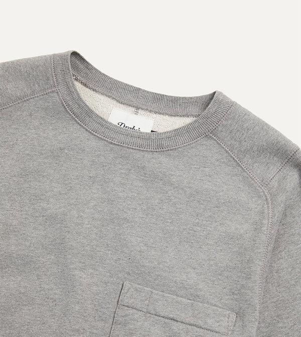 Drake's Grey Cotton Long-Sleeve Hiking Sweatshirt