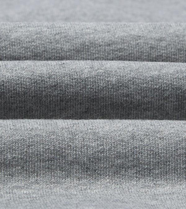 Drake's Grey Cotton Quarter Zip Sweatshirt