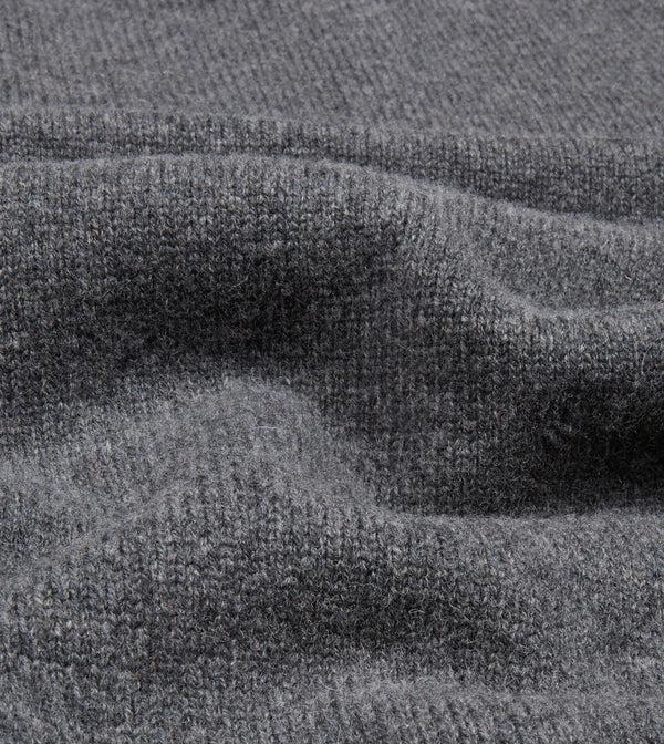 Drake's Grey Lambswool 6 Button Cardigan