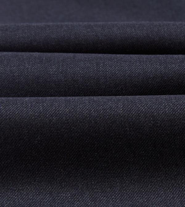 Drake's Grey Worsted Wool Single Pleat Trouser