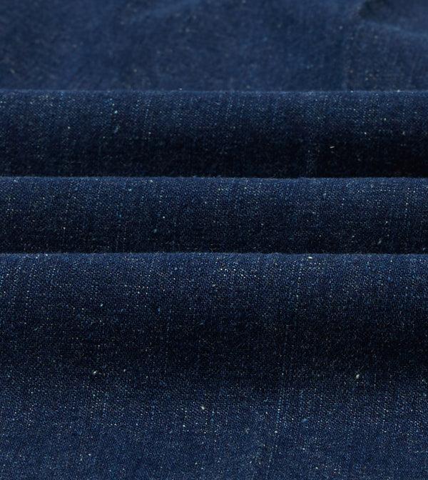 Drake's Indigo Cotton-Linen Games Trousers