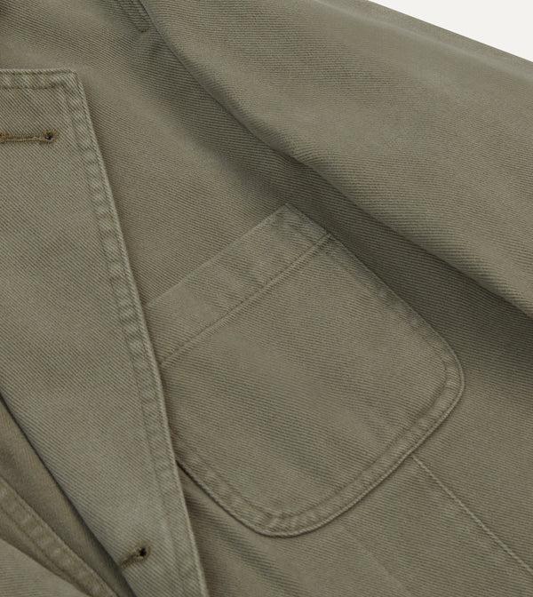 Drake's Khaki Heavy Cotton Twill Games Blazer Mk. I