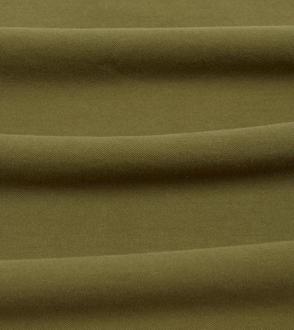 Drake's Khaki Piqué Cotton Polo Shirt