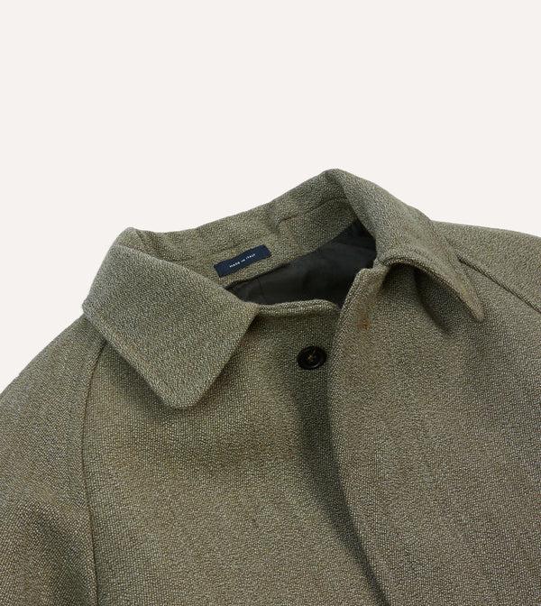 Drake's Lovat Keeper's Tweed Raglan Coat