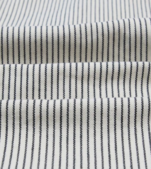 Drake's Navy And Ecru Stripe Cotton Stoker Jacket