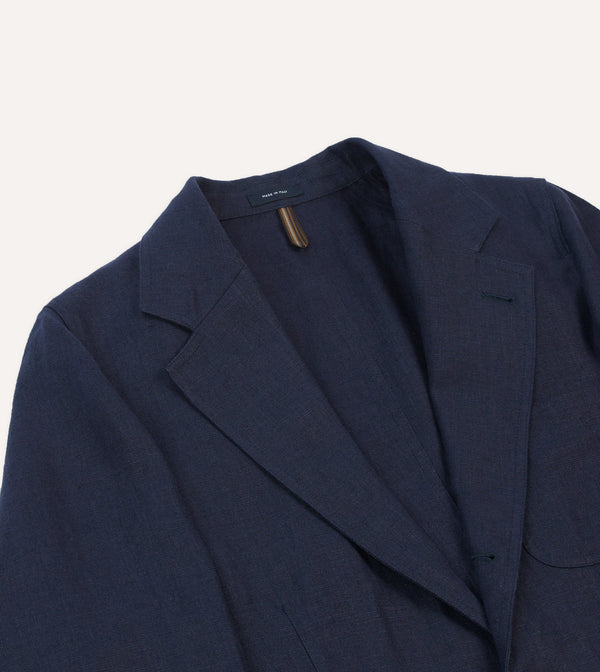 Drake's Navy Antique Linen Games Blazer Mk. I