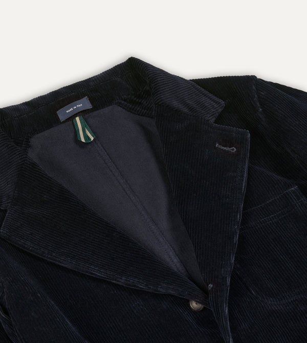 Drake's Navy Cotton Corduroy Games Blazer Mk. I