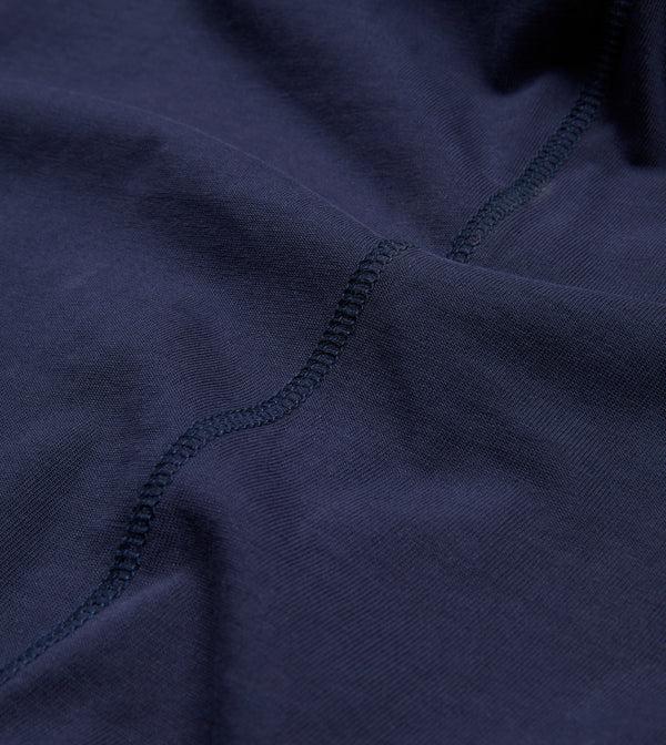 Drake's Navy Cotton Crew Neck Hiking T-Shirt