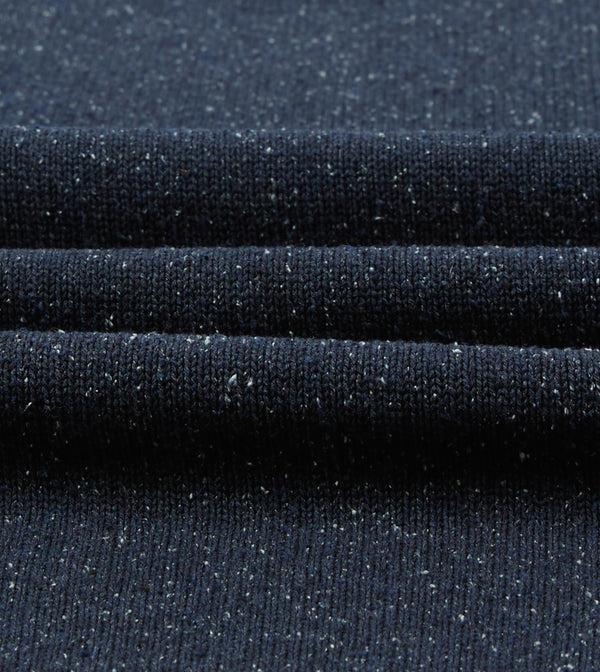 Drake's Navy Knitted Silk Short-Sleeve Polo Shirt