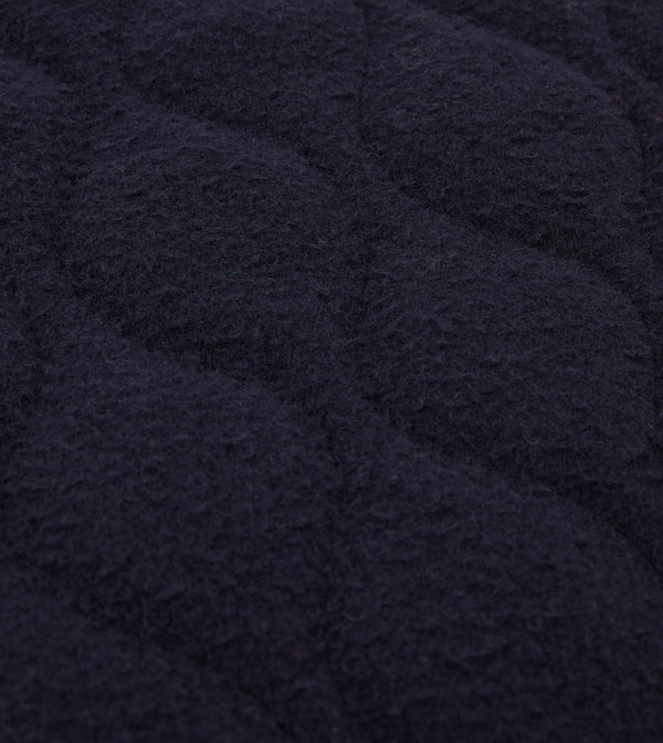 Drake's Navy Quilted Casentino Snap Vest