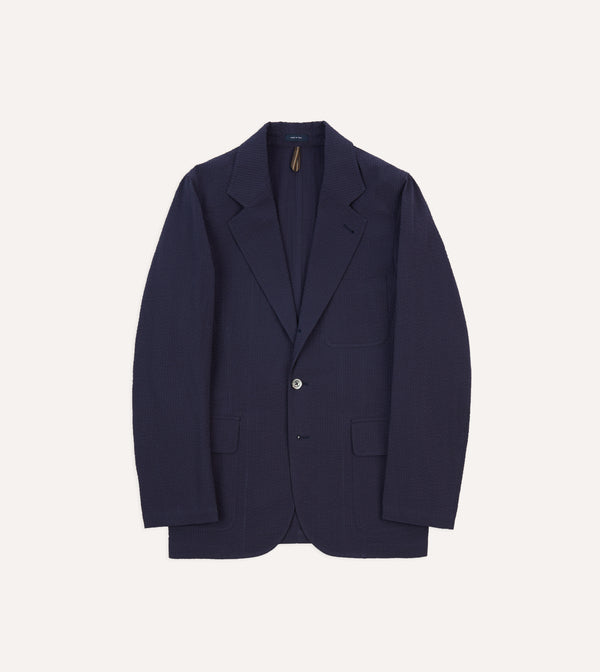 drake's Navy Seersucker Games Blazer Mk. I