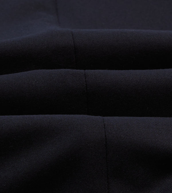 Drake's Navy Wool Flannel Tailored Jacket