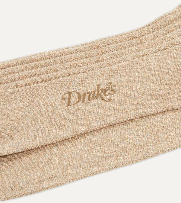 Drake's Oatmeal Cotton Over-the-Calf Socks