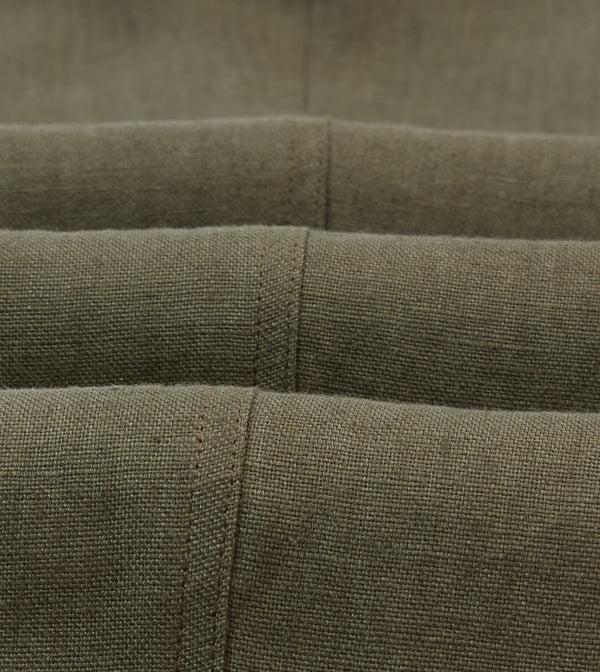 Drake's Olive Antique Linen Games Trousers