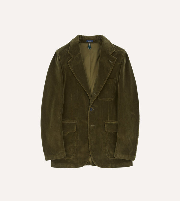 drake's Olive Cotton Corduroy Games Blazer Mk. I