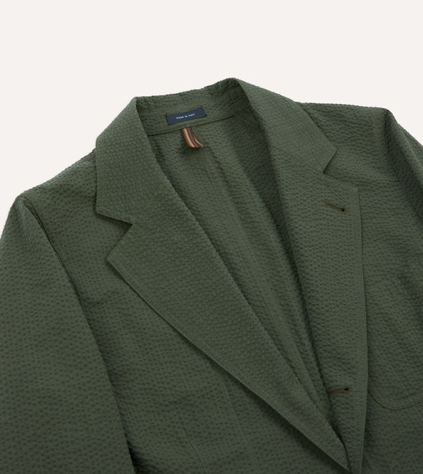 Drake's Olive Seersucker Games Blazer Mk. I