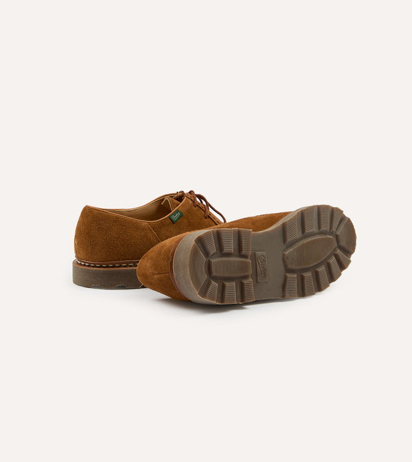 Drake's Paraboot Michael Whiskey Suede Derby Shoe