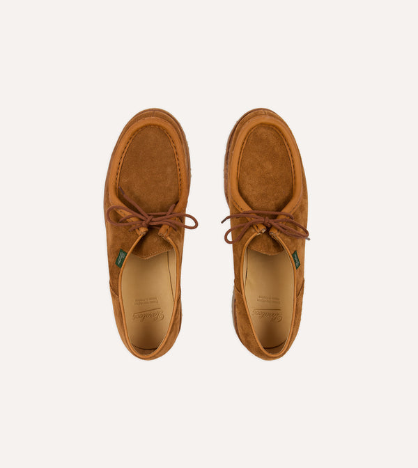 Drake's Paraboot Michael Whiskey Suede Derby Shoe