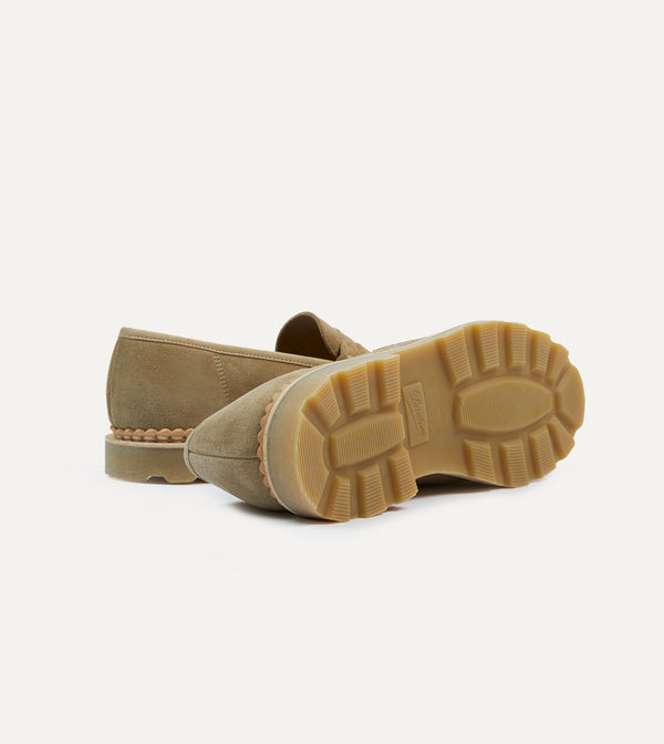 Drake's Paraboot Nantes Sand Suede Loafer