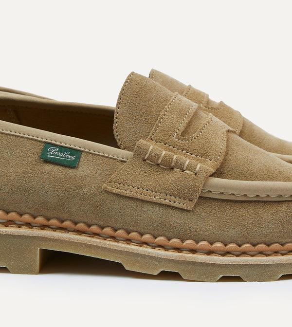 Drake's Paraboot Nantes Sand Suede Loafer