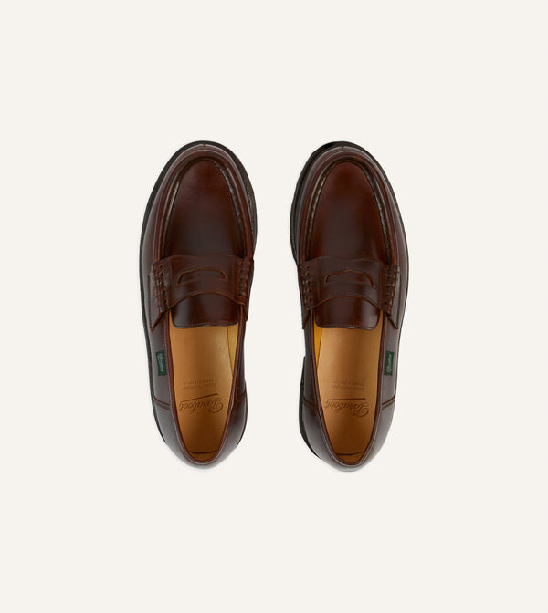 Drake's Paraboot Reims Écorce Leather Loafer