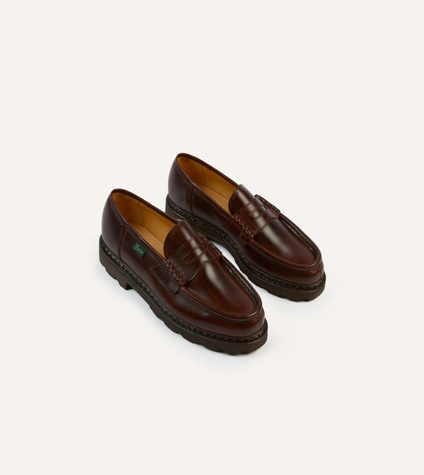 drake's Paraboot Reims Écorce Leather Loafer