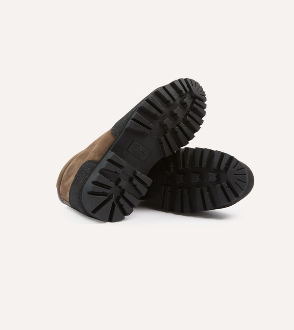 Drake's Paraboot Yosemite Brown Suede Hiking Boots