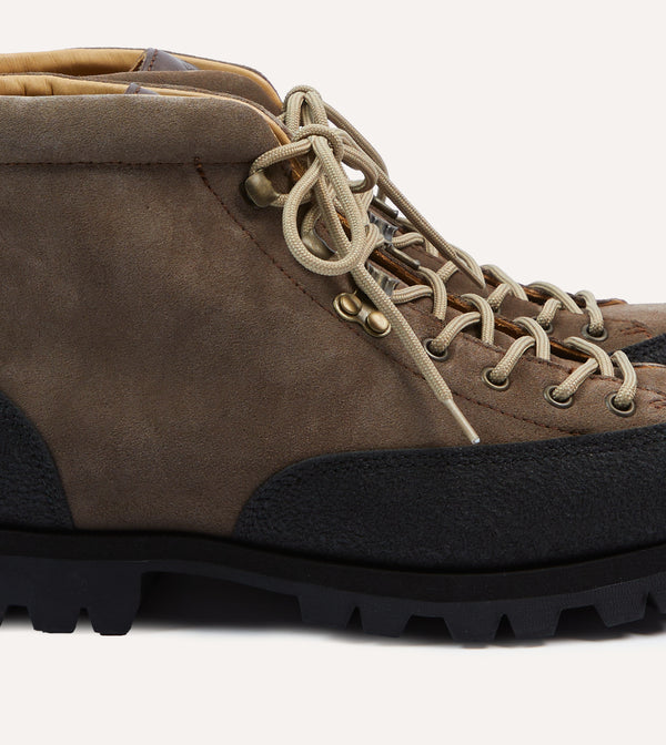 Drake's Paraboot Yosemite Brown Suede Hiking Boots