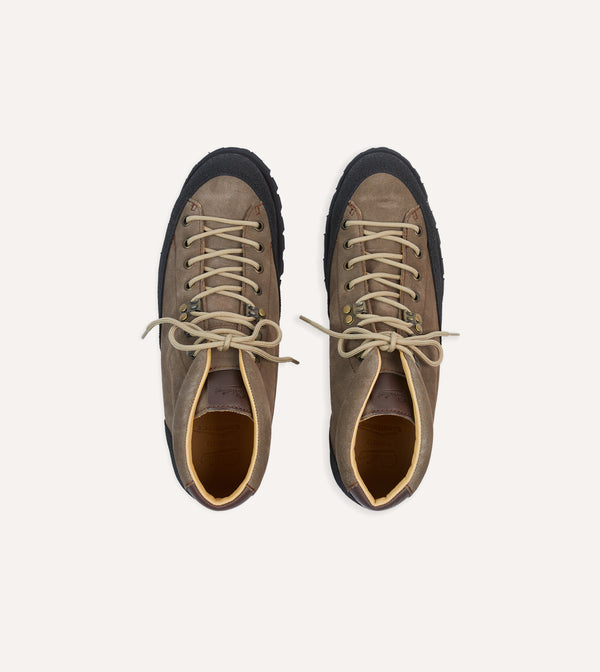 Drake's Paraboot Yosemite Brown Suede Hiking Boots