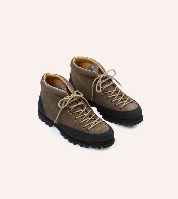 drake's Paraboot Yosemite Brown Suede Hiking Boots