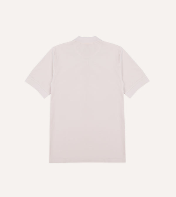Drake's Pink Piqué Cotton Polo Shirt