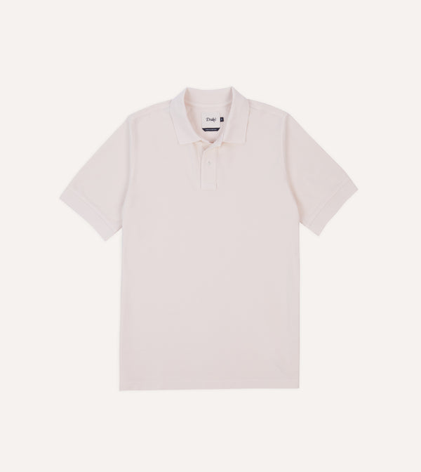 drake's Pink Piqué Cotton Polo Shirt