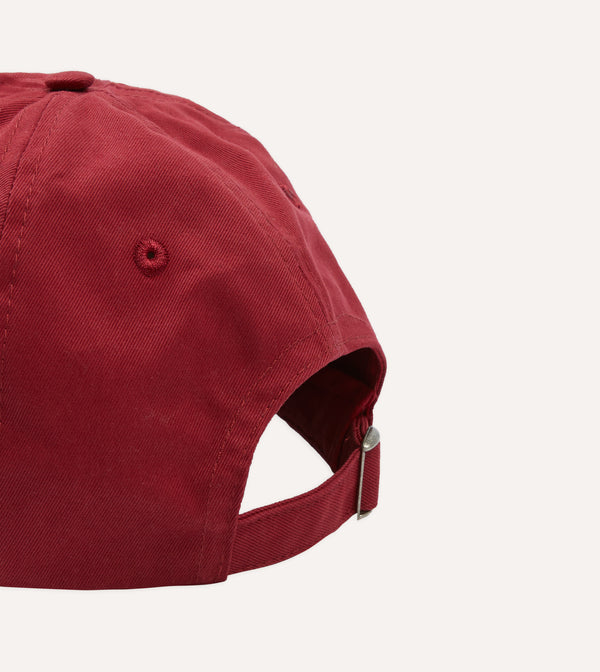 Drake's Red Flower Emblem Cotton Baseball Cap