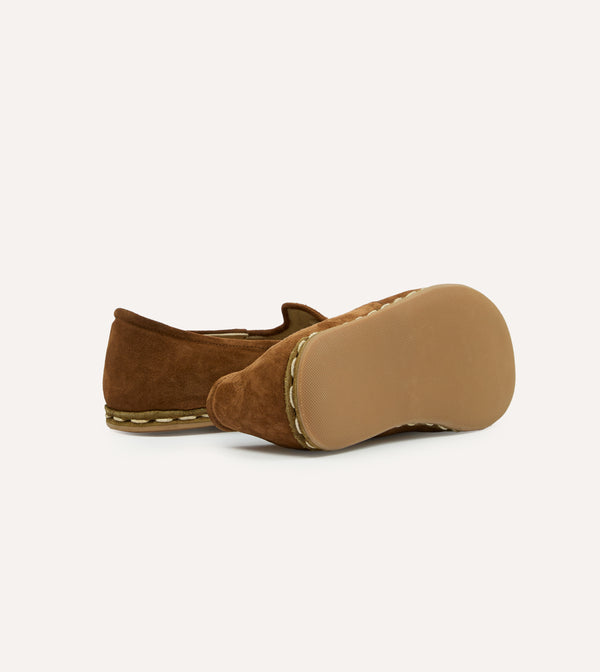 Drake's Sabah Como Brown Suede Shoes