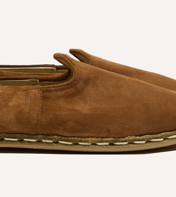 Drake's Sabah Como Brown Suede Shoes