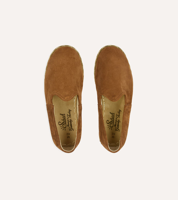 Drake's Sabah Como Brown Suede Shoes