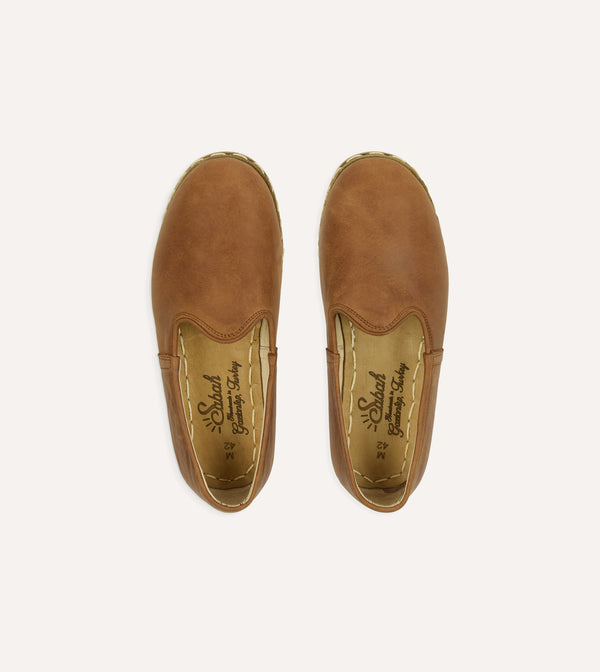 Drake's Sabah Fort Worth Brown Leather Shoes