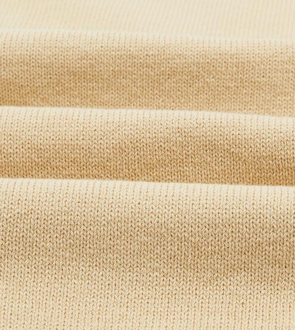 Drake's Sand Cotton Button-Through Knit