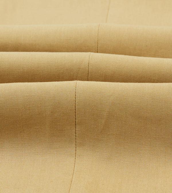 Drake's Sand Irish Linen Single Pleat Trouser