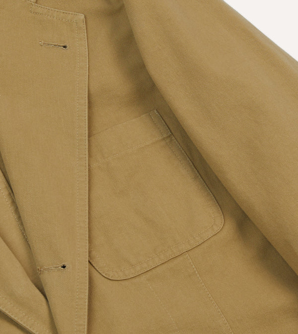 Drake's Sand Vintage Wash Cotton Games Blazer Mk. I