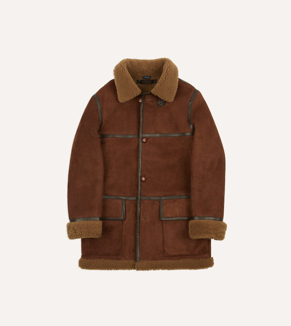 drake's Shearling Car Coat