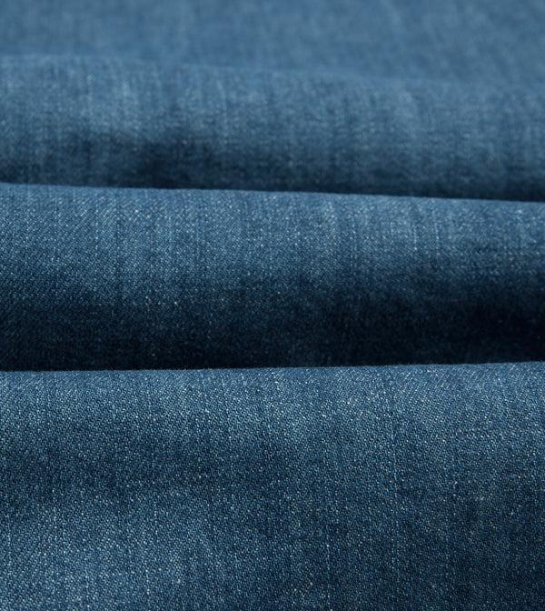 Drake's Stone Wash Denim Two-Pocket Western Shirt