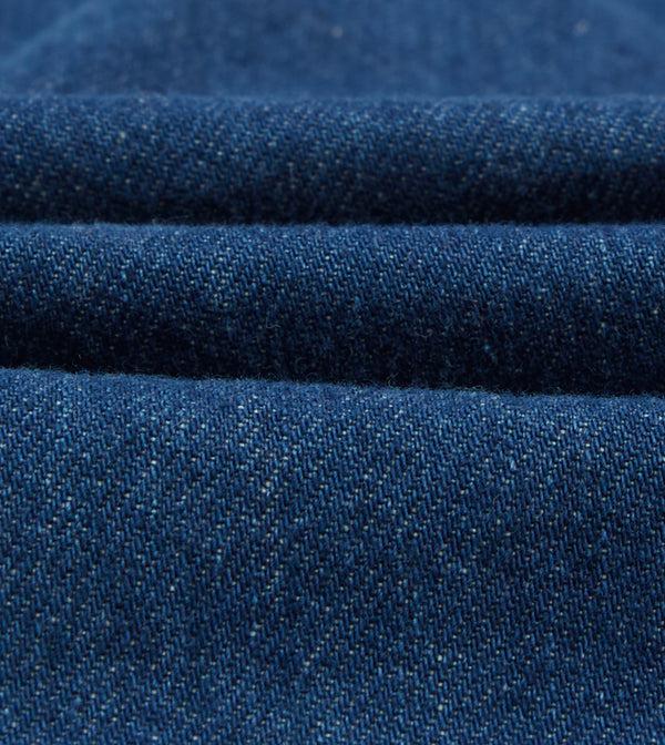 Drake's Stone Wash Indigo Cotton Drawstring Shorts